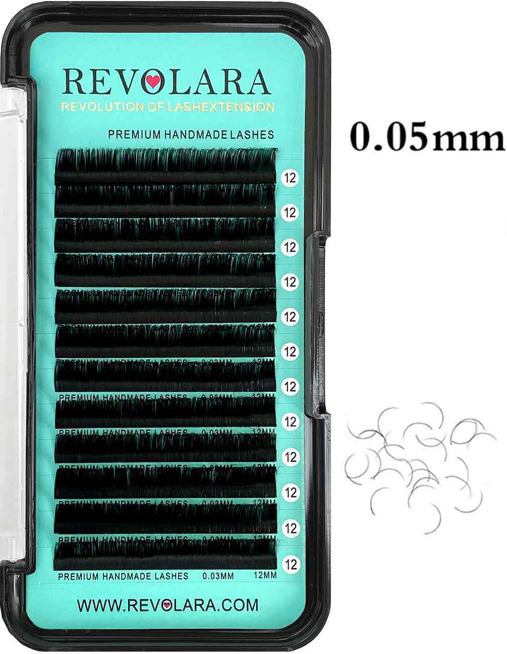 Cashmere Matte Faux Mink Deep Black Individual Lash Extensions【0.05mm 12-lines】CLEARANCE SALE