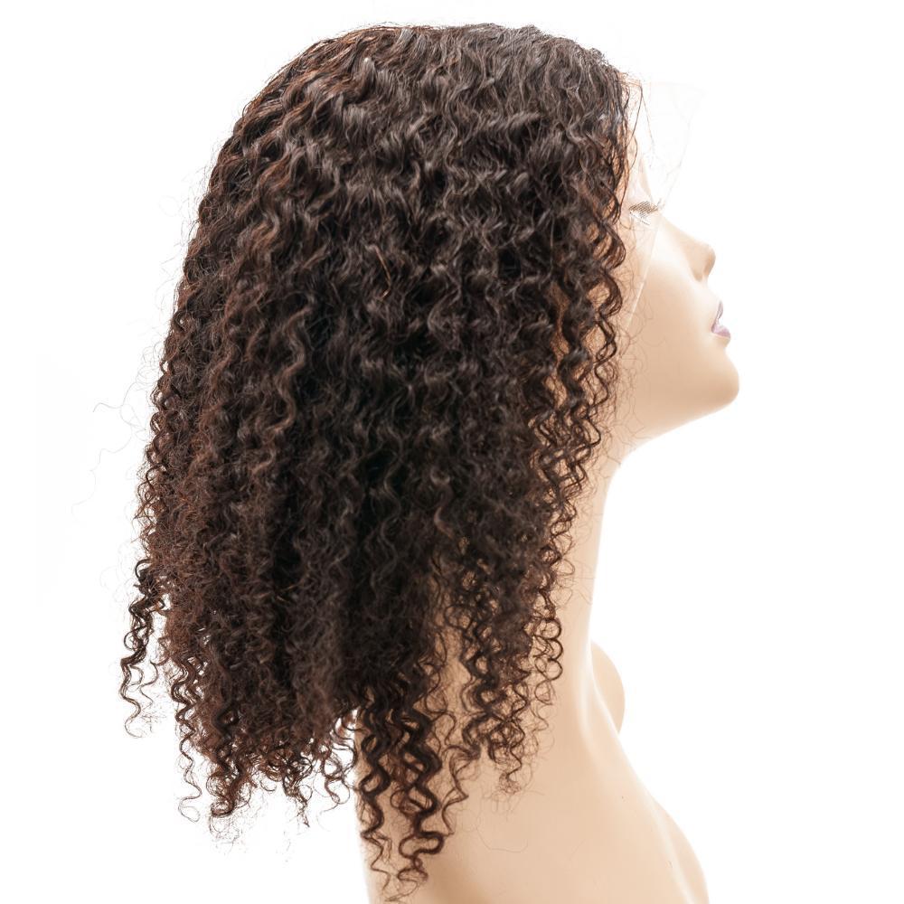 Coffee 13x4 Transparent Lace Front 100% Human Hair Bob Wig