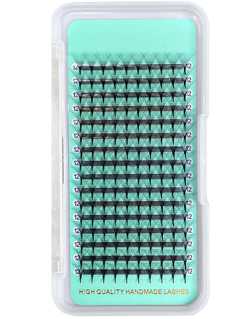 7D - 0.07mm Slim/Pointy Root Medium Stem Premade Fans 16 lines NO-Logo 160 fans【Sale】