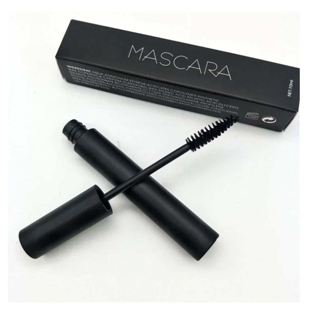 10ml Private Label Mascara Custom Bulk Black Color Round Tube Thick Curling Waterproof Fast-dry Lengthening Beautiful Eye Makeup