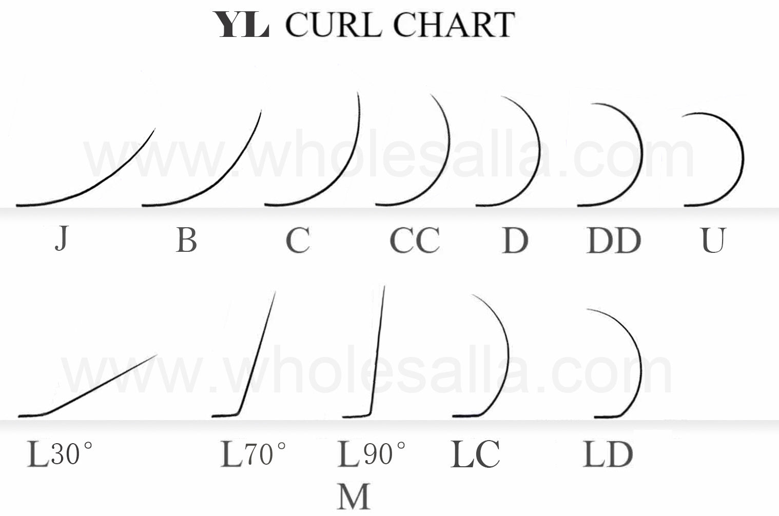 LC, LD  curl Lashes 【Best Quality Ever】Cashmere Extra Matte Dark Black Lashes 0.05 mm