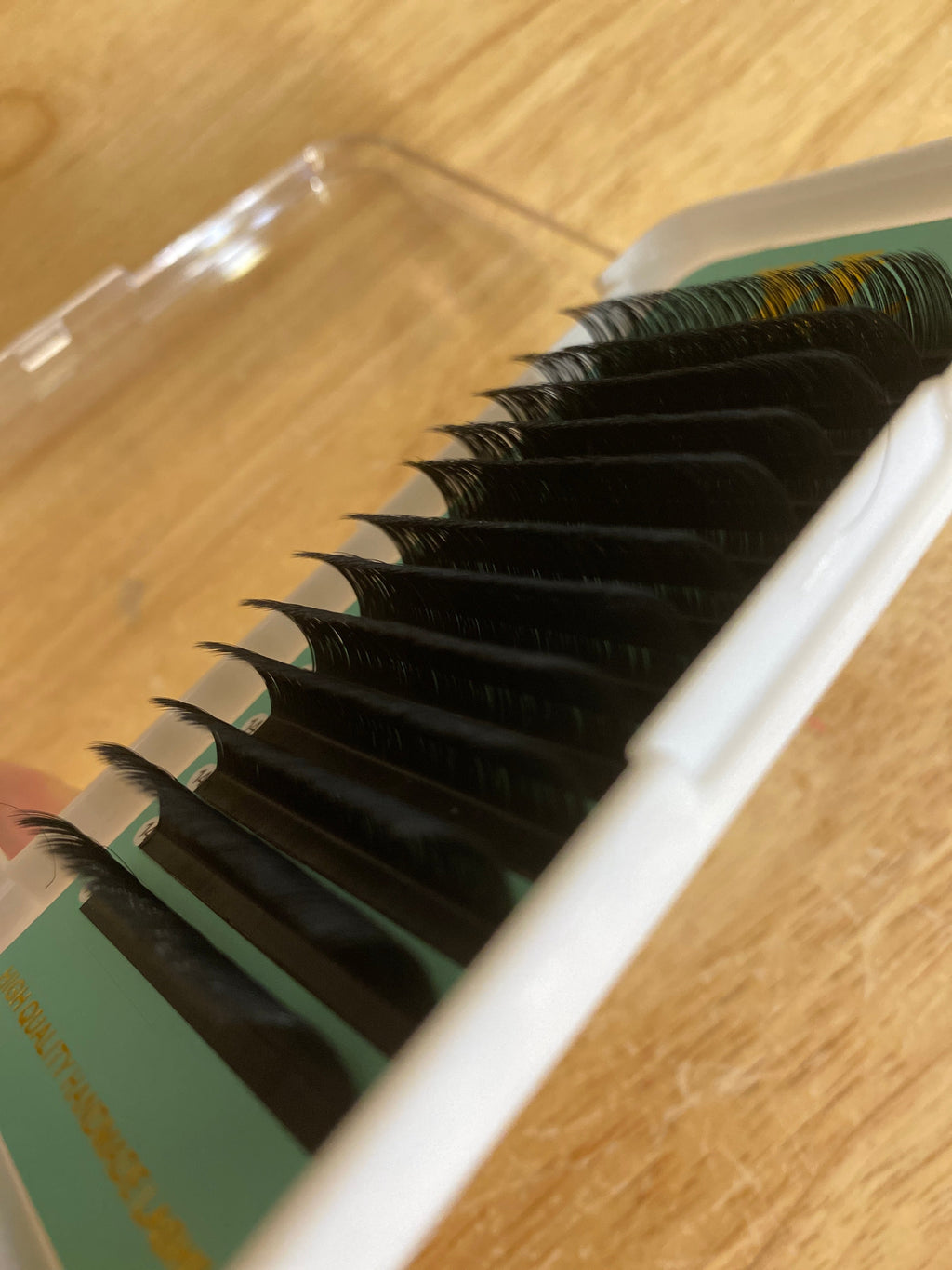 LC, LD  curl Lashes 【Best Quality Ever】Cashmere Extra Matte Dark Black Lashes 0.05 mm