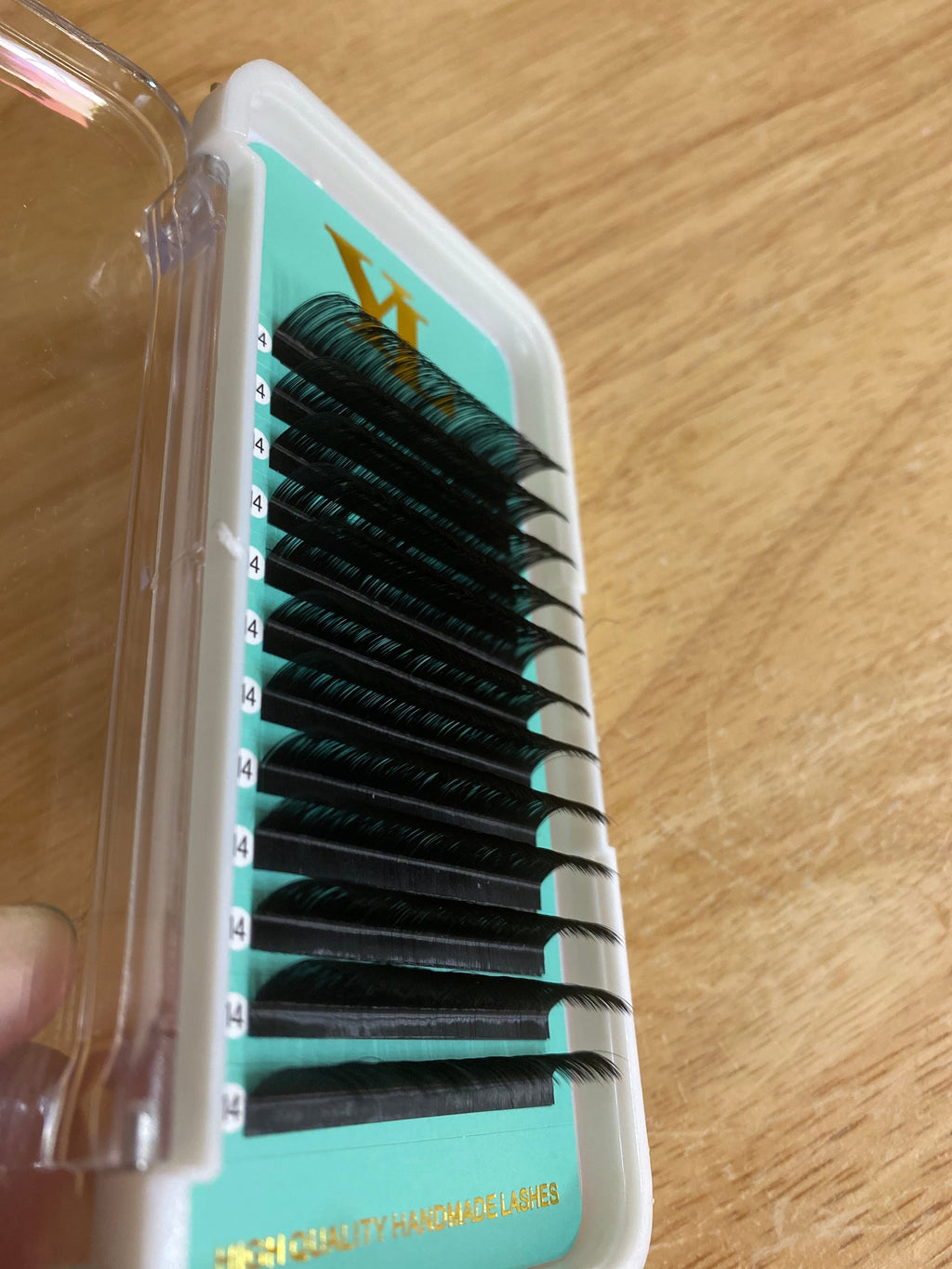 LC, LD  curl Lashes 【Best Quality Ever】Cashmere Extra Matte Dark Black Lashes 0.05 mm